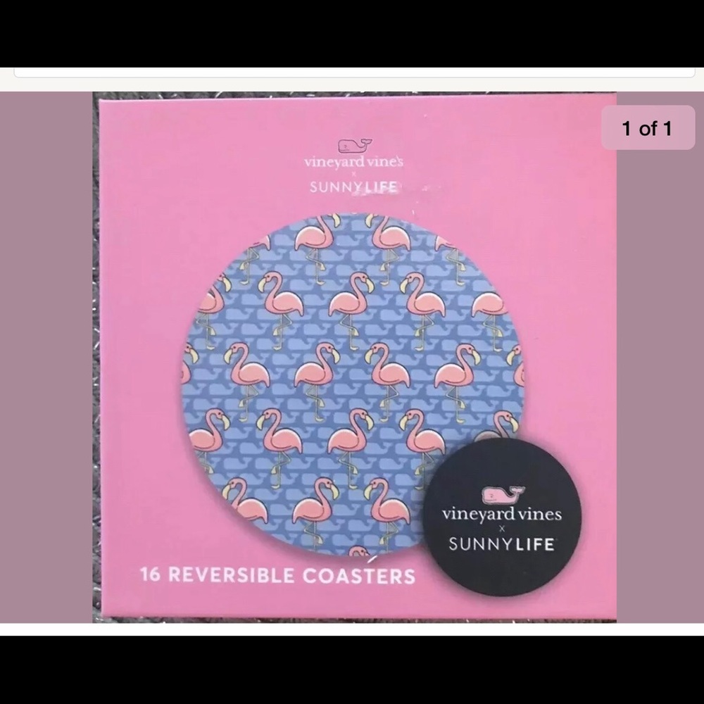 Vineyard Vines Sunnylife Double Sided Coasters 16